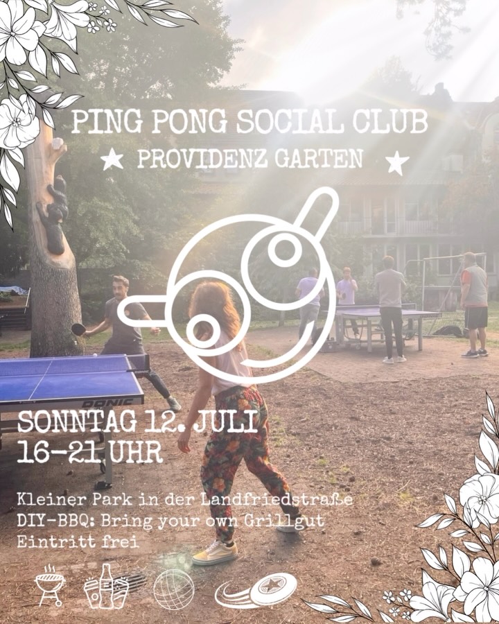 🌳🏓 Sommer, Ping Pong & Grillen! Am Sonntag sind wir in unserer Base in der…