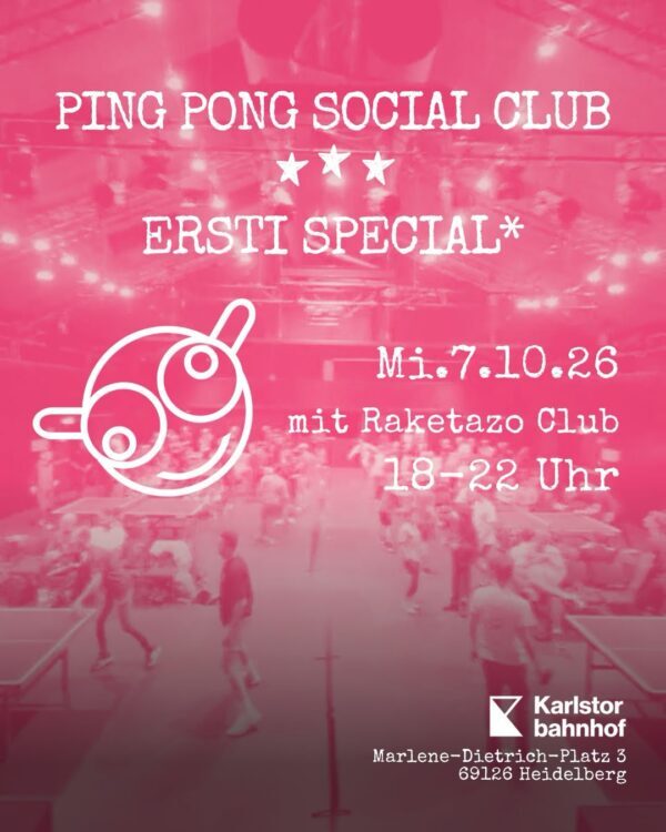 🏓 Mi. 7.10. | 18:00 | PPSC @ KTB Diesmal: ERSTI SPECIAL! 🎓🏓 Das neue…